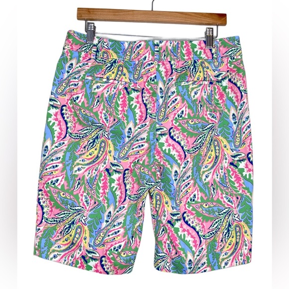 Talbots Botanical Tropical Travel Casual Sz 8 Perfect Shorts - Picture 5 of 16